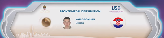 Karlo Domijan, Međunarodna olimpijada mladih prirodoslovaca (ISJO 2021.)