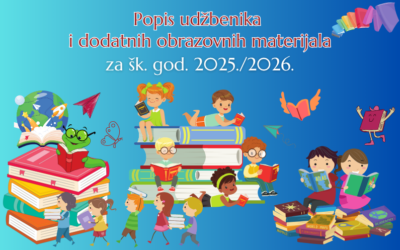 Popis udžbenika i dodatnih obrazovnih materijala za šk. god. 2025./2026.