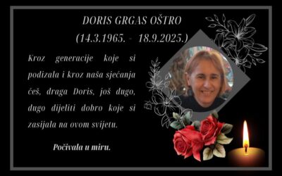 DORIS GRGAS OŠTRO (14.3.1965. – 18.9.2025.)