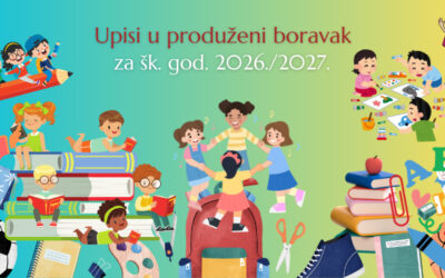 Upis učenika u program produženog boravka za šk. god. 2026./2027.